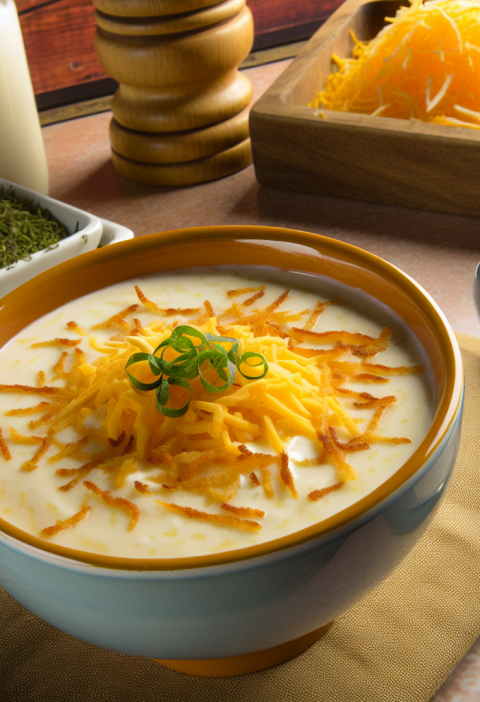 Simple 4 Ingredient Potato Soup with Frozen Hash Browns