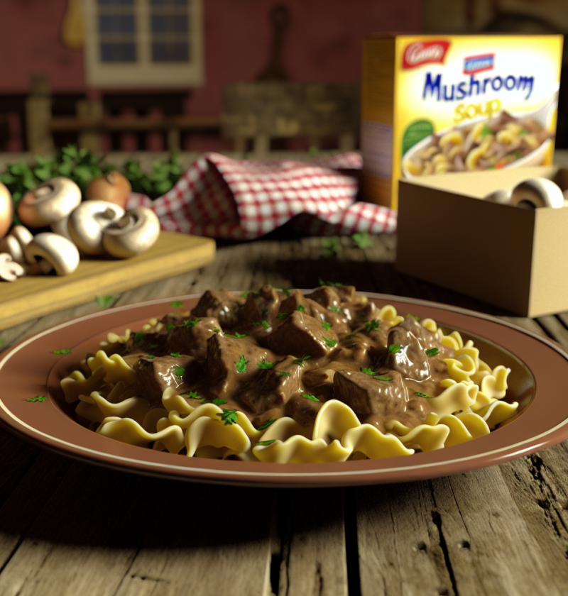 Delicious Beef Stroganoff Recipe with Cream of Mushroom Soup