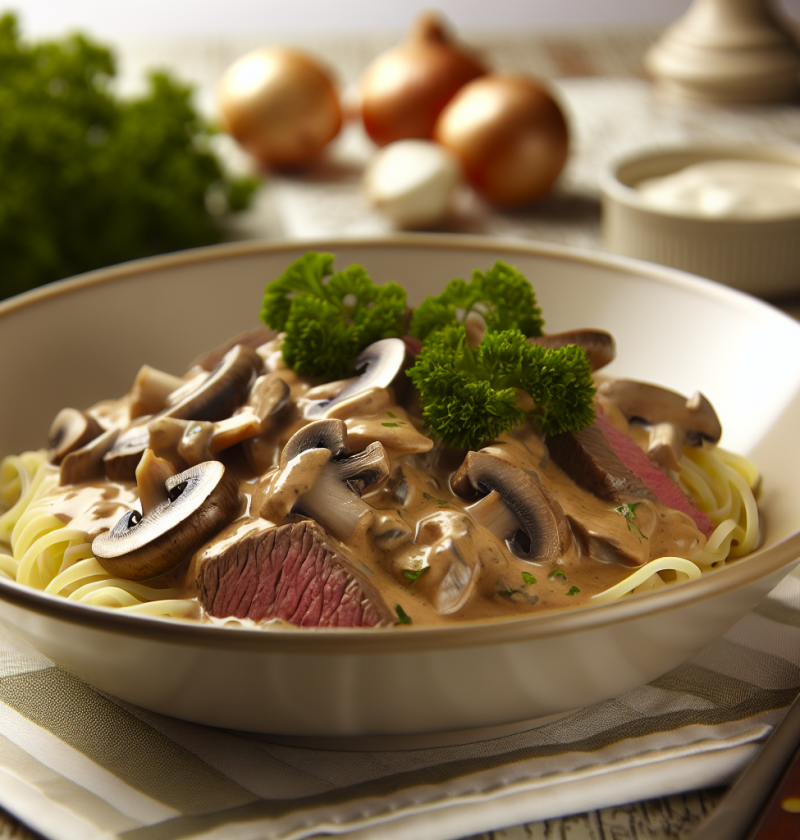 Delicious Beef Stroganoff with Cream of Mushroom Soup