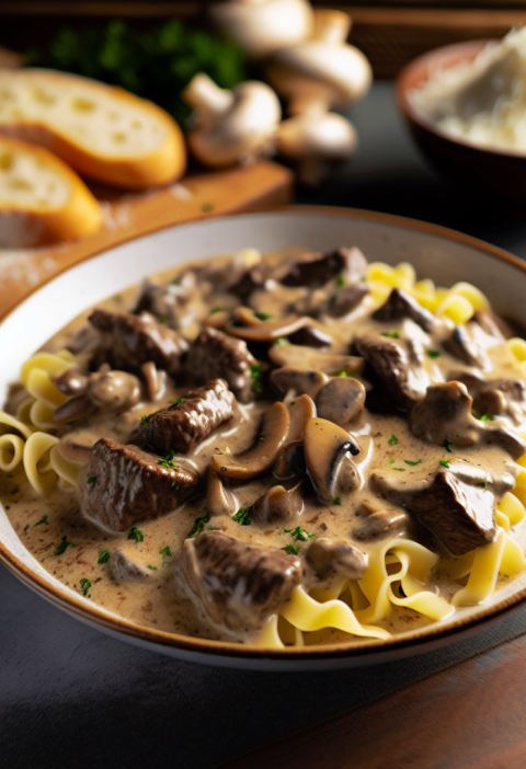 Irresistible Beef Stroganoff with Cream of Mushroom and Sour Cream