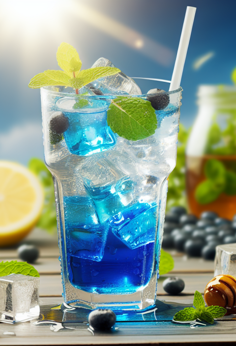 Boost Your Day with Refreshing Blue Tonic Diet Drink