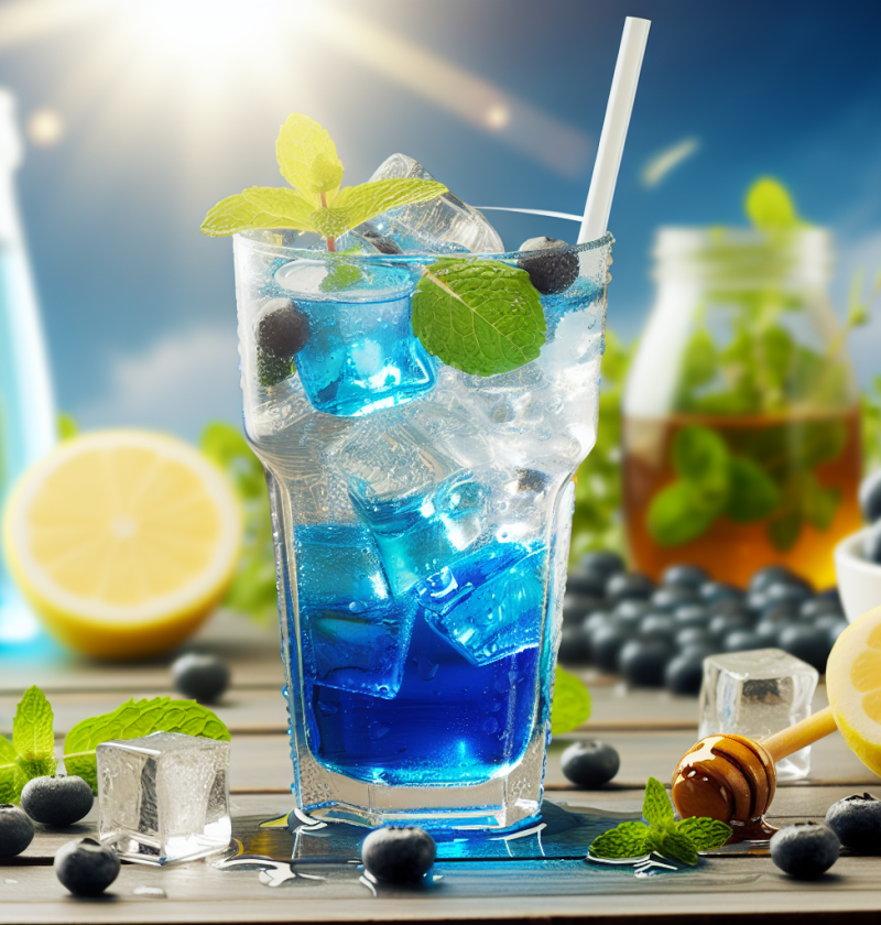 Boost Your Day with Refreshing Blue Tonic Diet Drink