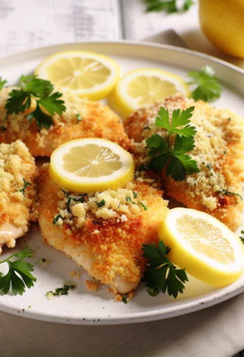 Irresistible Lemon Herb Parmesan Chicken - Cheesecake Factory Recipe Inside