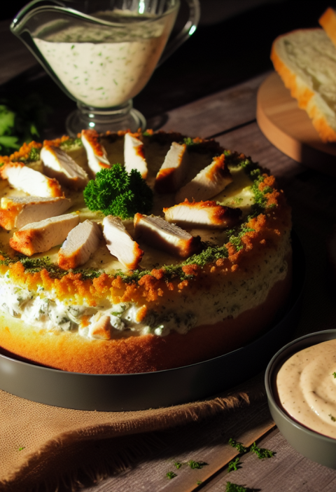 Delicious Parmesan Herb Crusted Chicken Cheesecake Recipe!