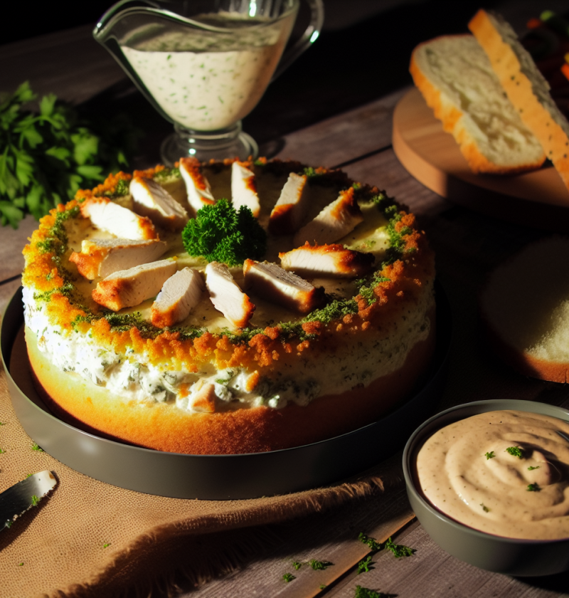 Delicious Parmesan Herb Crusted Chicken Cheesecake Recipe!