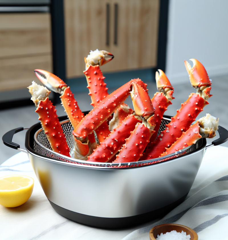 Perfectly Reheat Crab Legs in Air Fryer in Minutes