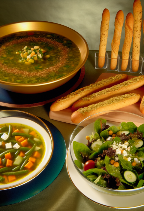 Delicious Soup Salad and Breadsticks Recipe You Must Try