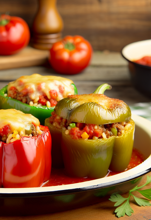 Discover Grandma's Old Fashioned Stuffed Peppers Recipe