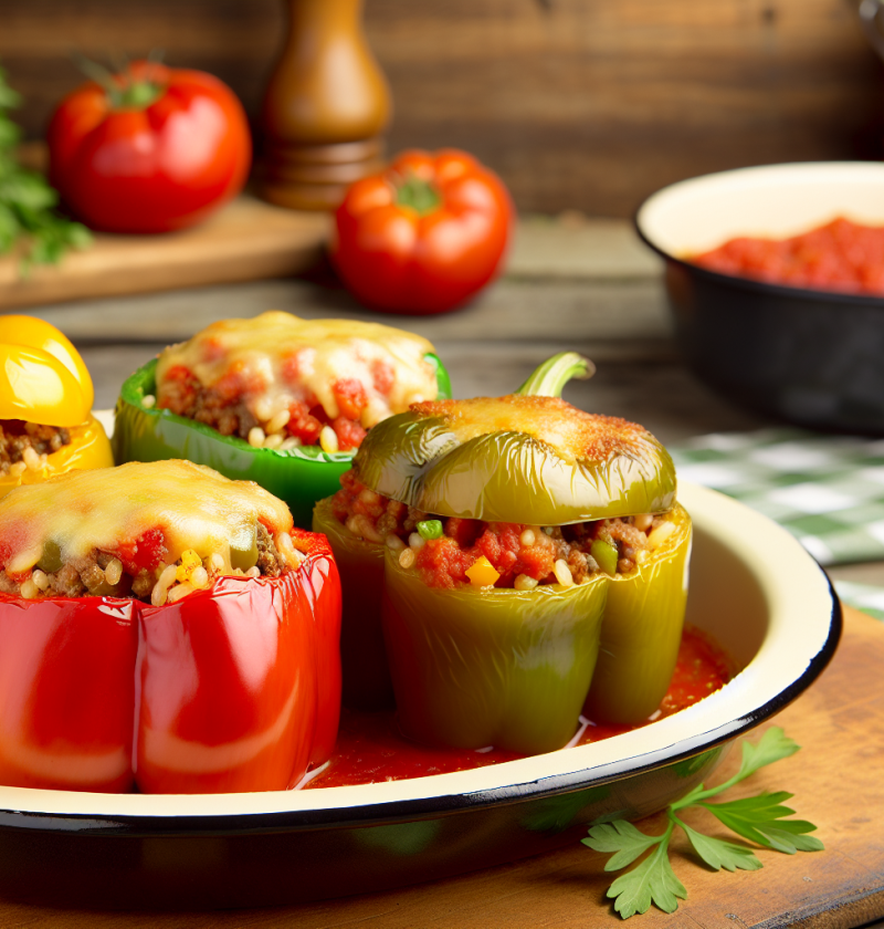 Discover Grandma's Old Fashioned Stuffed Peppers Recipe